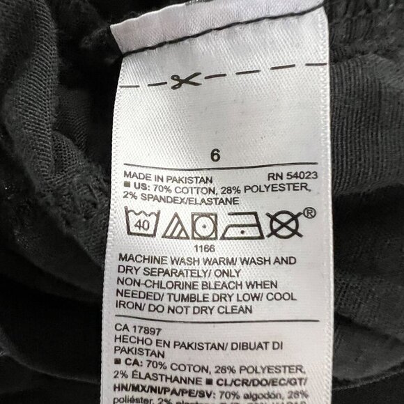 Old Navy Womens Maternity Rockstar Super Skinny Pull On Jeans Black 6 - Picture 9 of 9